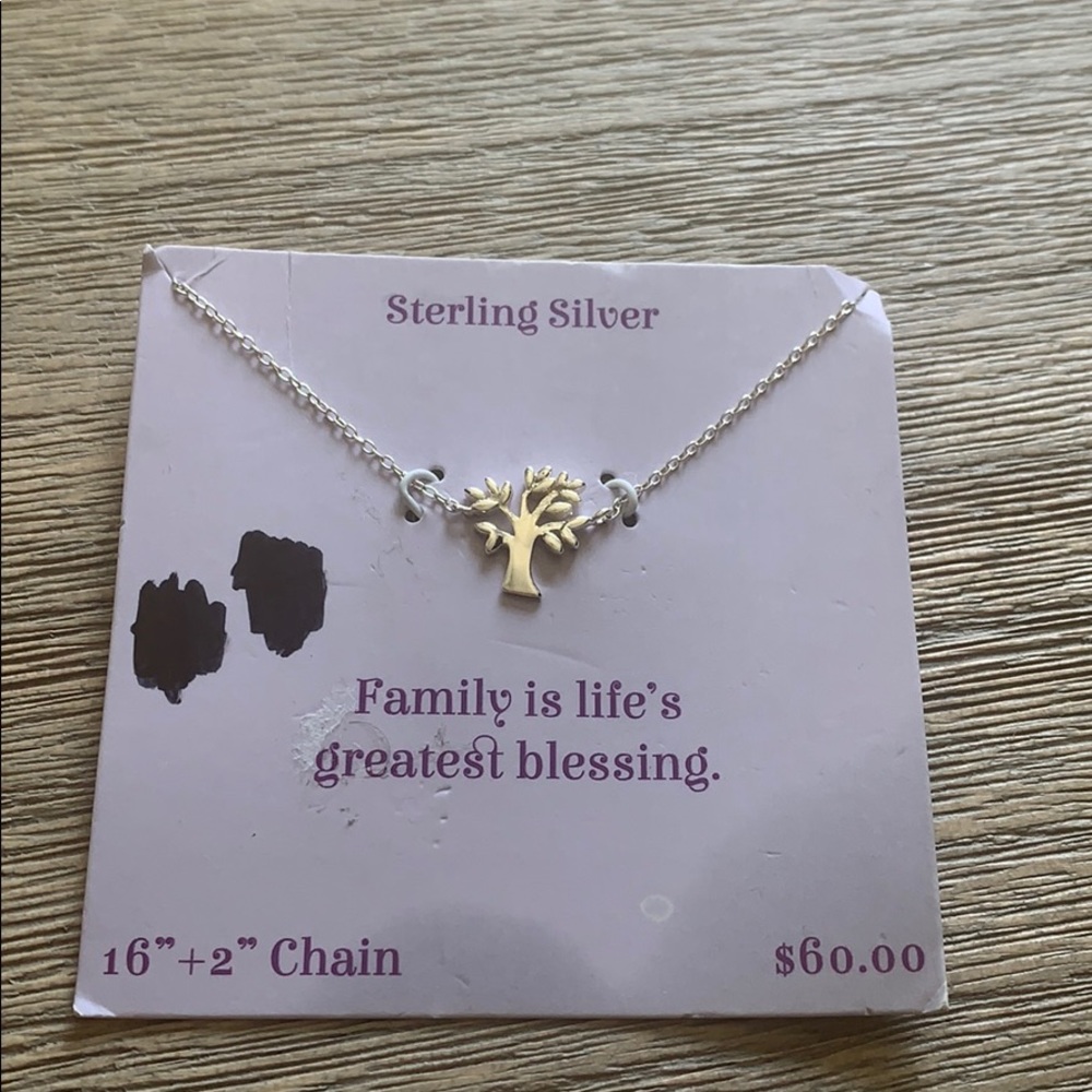 Family tree Sterling Silver necklace